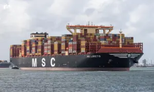 Giant container ship MSC Loreto docks at Karachi in maritime milestone