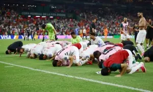 مراکش نے نیدرلینڈز کو پنالٹی شوٹ آؤٹ میں شکست دے کر پری کوارٹر فائنل میں جگہ بنا لی