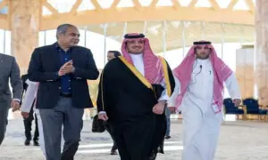 Mohsin Naqvi lands in Riyadh for high-level talks