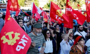 Over 100 detained as leftist groups hold anti-NATO protests in Turkey