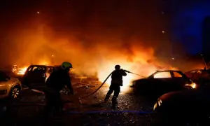 Russian attack on Kyiv kills nine, hits apartment buildings