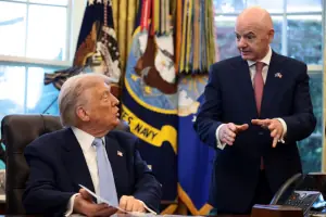 Trump says he asked FIFA chief to review red card foul