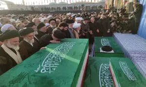 Millions gather in Qom for Khamenei funeral prayers