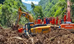 At least 21 killed in landslide in China's Gansu province as rescue efforts end
