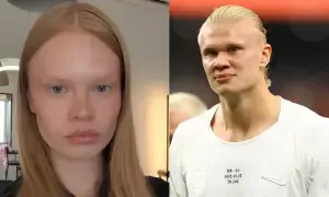Russian model goes viral for uncanny resemblance to Erling Haaland