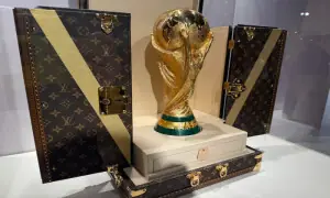 World Cup trophy to arrive in style in bespoke Louis Vuitton trunk World Cup trophy to arrive in style in bespoke Louis Vuitton trunk