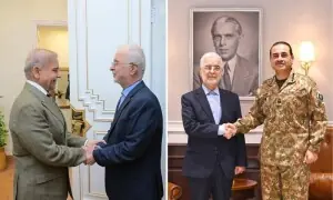 وزیراعظم اور فیلڈ مارشل سے ایرانی وزیر داخلہ کی ملاقات، خطے میں بڑھتی کشیدگی پر تبادلہ خیال وزیراعظم اور فیلڈ مارشل سے ایرانی وزیر داخلہ کی ملاقات، خطے میں بڑھتی کشیدگی پر تبادلہ خیال