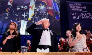 Trump returns to White House correspondents' dinner after April attack halted gala Trump returns to White House correspondents' dinner after April attack halted gala