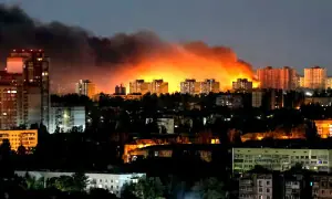 Russian strikes on Ukraine kill 13; Poland scrambles fighter jets