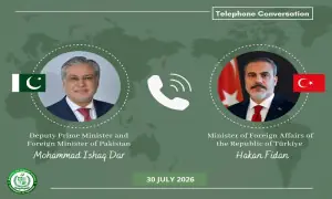Dar, Turkish FM discuss Gaza crisis, reaffirm support for Palestinians