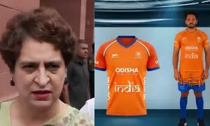 بھارتی ہاکی ٹیم کی جرسی کا رنگ تبدیل کرنے پر پریانکا گاندھی مودی پر برہم
