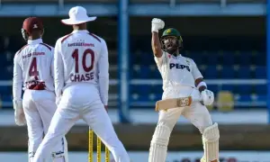 Pakistan beat West Indies by 8 wickets to level Test series