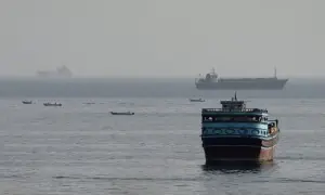 Two explosions reported near tanker in Strait of Hormuz