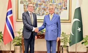 Norwegian foreign minister arrives in Pakistan for first visit in a decade