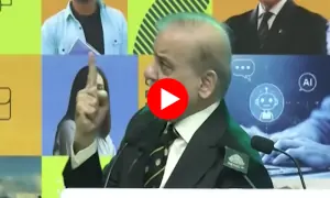 وزیراعظم کا مائیک گرنے پر دلچسپ ردعمل