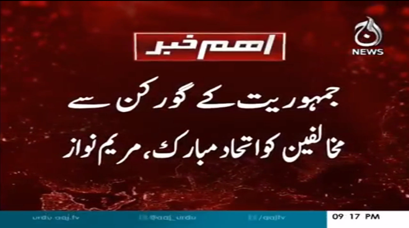 Maryam nawaz tweets on PAT's steering committee,