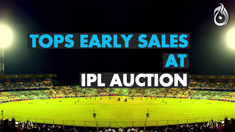 Tops early sales at IPL Auction | Aaj News