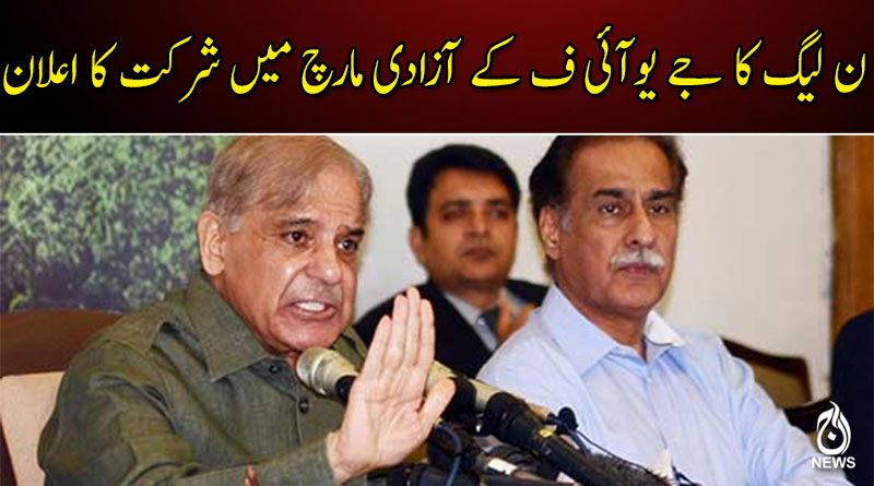 مسلم لیگ ن کا جے یوآئی ف کے آزادی مارچ میں شرکت کا مشروط اعلان