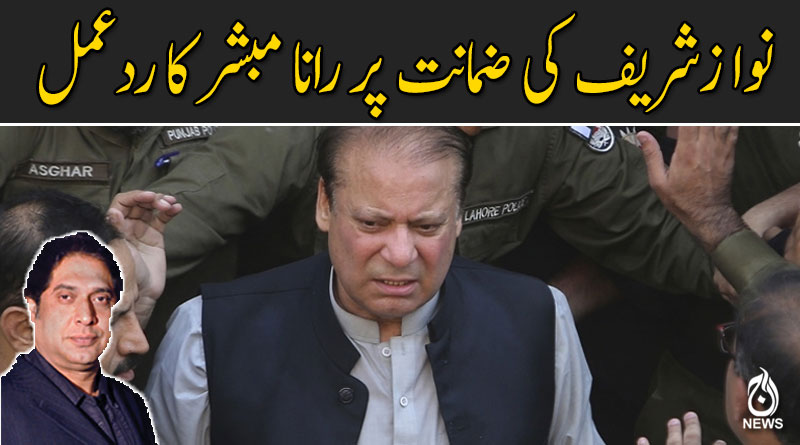 نوازشریف کی ضمانت پر رانا مبشر کا ردعمل