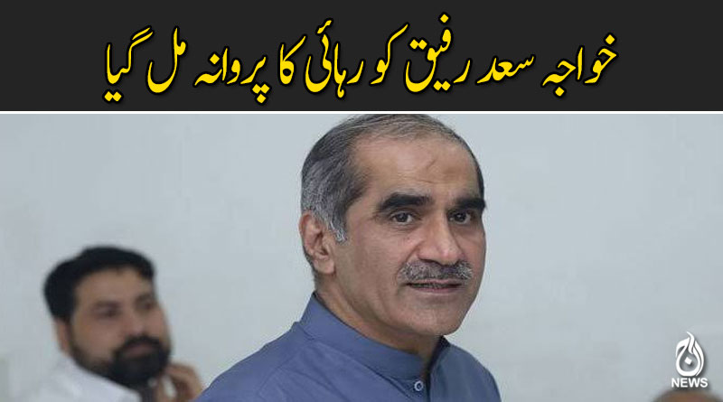 خواجہ سعد رفیق کو رہائی کا پروانہ مل گیا