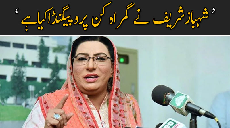 شہبازشریف !! تاوان اغواء کار طلب کرتے ہیں سہولت کار نہیں : فردوس عاشق اعوان