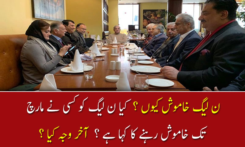 ن لیگ خاموش کیوں ؟ آخر وجہ کیا ؟