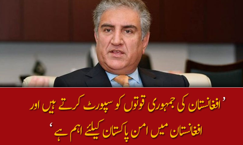 افغانستان میں امن پاکستان کیلئے اہم ہے ؛ شاہ محمور قریشی