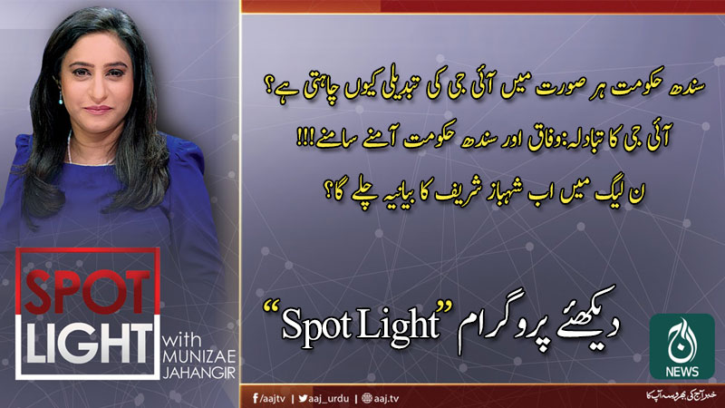 اسپاٹ لائٹ، منیزے جہانگیر کے ساتھ | 29 جنوری 2020