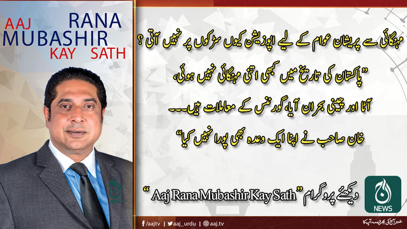 2020 آج رانا مبشر کےساتھ | 21 فروری