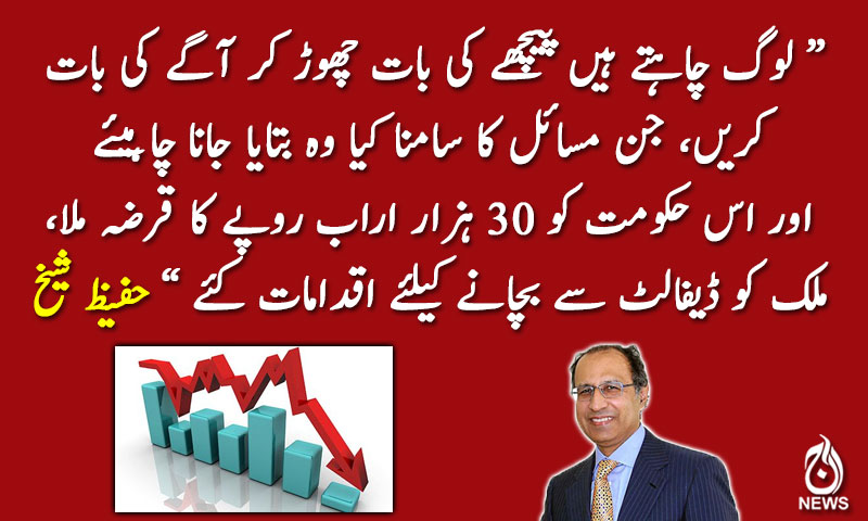 ملک کو ڈیفالٹ سے بچانے کیلئے اقدامات کئے، حفیظ شیخ