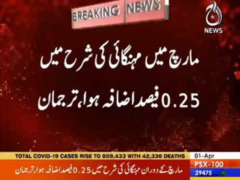 March main mehngai ki sharah main 0.25 fisad izafa hua: tarjuman