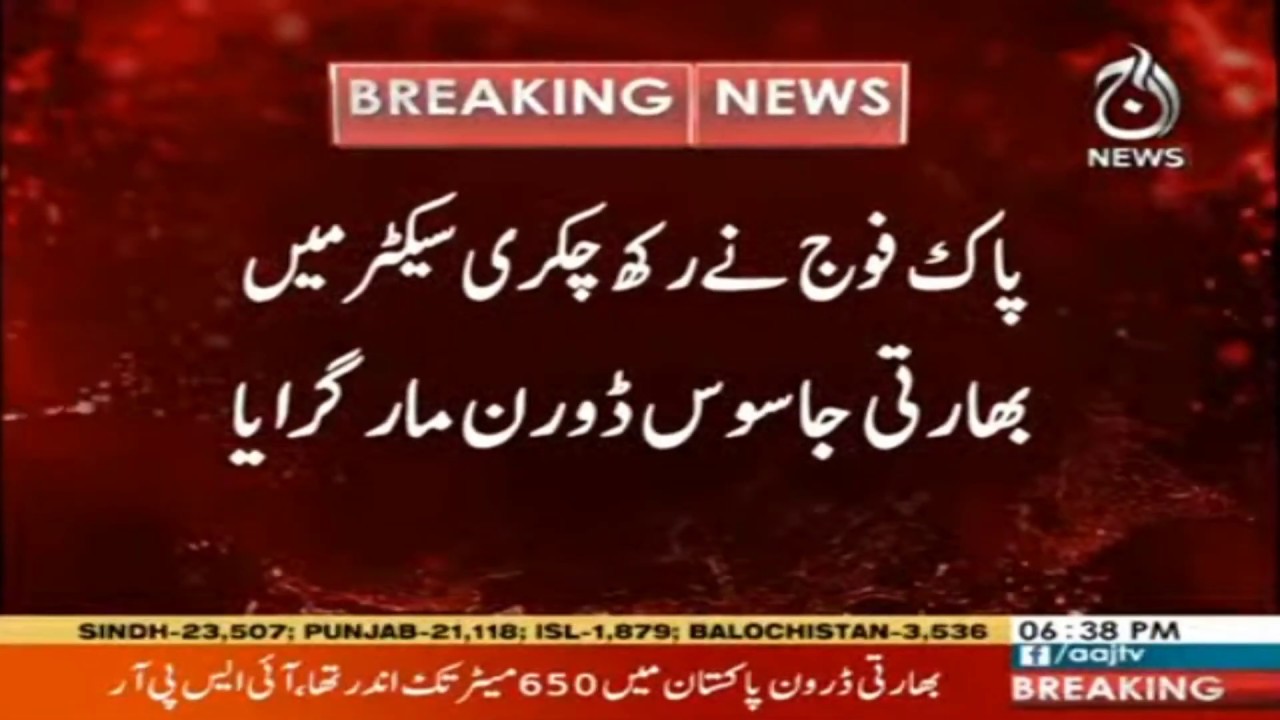 Pak Army shot down Indian spy drone in Rakhchikri sector: ISPR