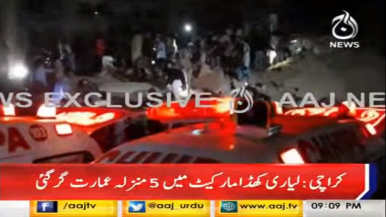 Building collapse in Liyari Khadda Market | Breaking News