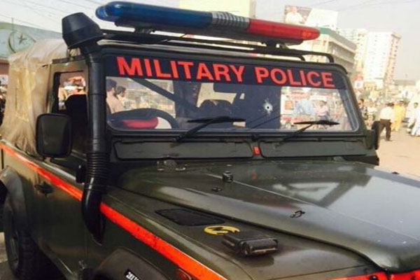 ملٹری پولیس پرفائرنگ کرنے والے ملزم کا خاکہ تیار