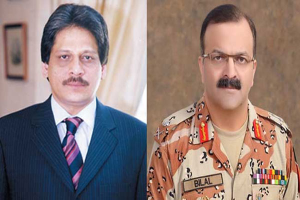 گورنر سندھ عشرت العباد اور ڈی جی رینجرز کے درمیان ملاقات