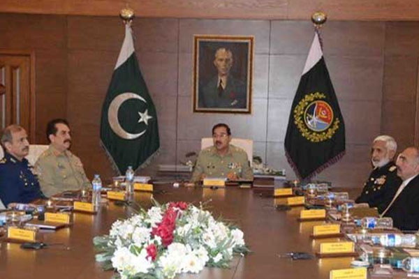 جنرل راشد محمود کی سربراہی میں جوائنٹ چیفس آف سٹاف کمیٹی کا اجلاس