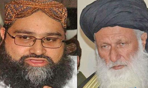 مولانا شیرانی اورعلامہ طاہر اشرفی اجلاس کے دوران دست و گریباں