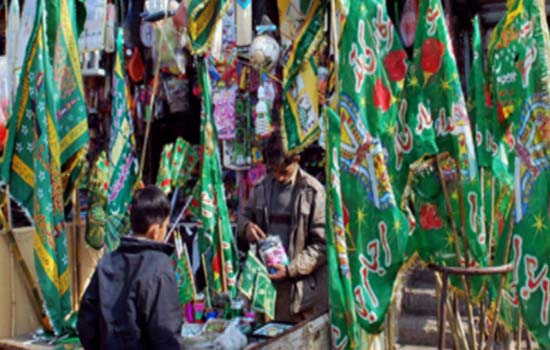 عید میلادالنبی کی آمد ،گلی گلی میں چراغاں