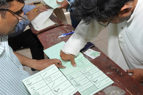 بلوچستان اسمبلی کی نشست پی بی 50 پر ضمنی انتخاب کیلئے پولنگ