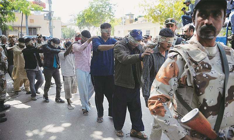 کراچی : قانون نافذ کرنیوالے اداروں کی ٹارگیٹڈ کاروائی