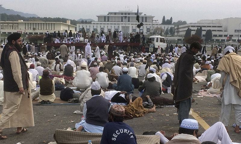 اسلام آباد: مذہبی جماعتوں کا دھرنا تیسرے روز بھی جاری