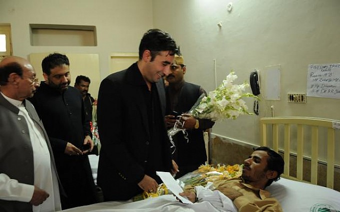 سانحہ لاہور:بلاول زخمیوں کی عیادت کرنے اسپتال پہنچ گئے