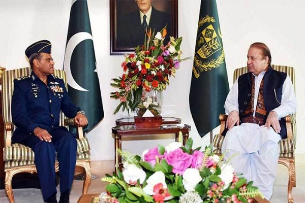 وزیراعظم نوازشریف سےپاک فضائیہ کے سربراہ کی ملاقات