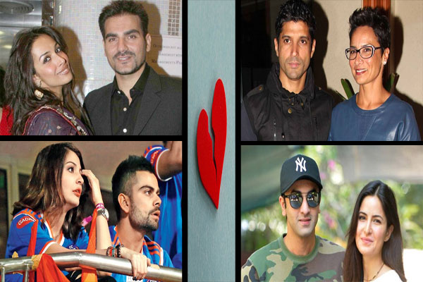 دو ہزار سولہ کے پہلے سہ ماہی میں بالی ووڈ کی علیحدگیاں