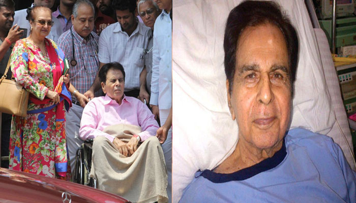 لیجنڈ اداکاردلیپ کمار اسپتال سے گھر پہنچ گئے