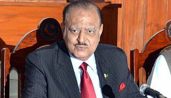 خطے میں امن کیلئے تمام مسائل کا حل ضروری ہے،ممنون حسین