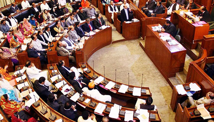 سندھ اسمبلی: تعلیم اور صحت کی سہولتوں کی عدم فراہمی، اپوزیشن کا احتجاج
