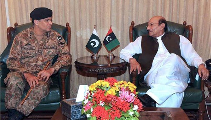 وزیراعلی سندھ سے کورکمانڈر کراچی نوید مختار کی ملاقات