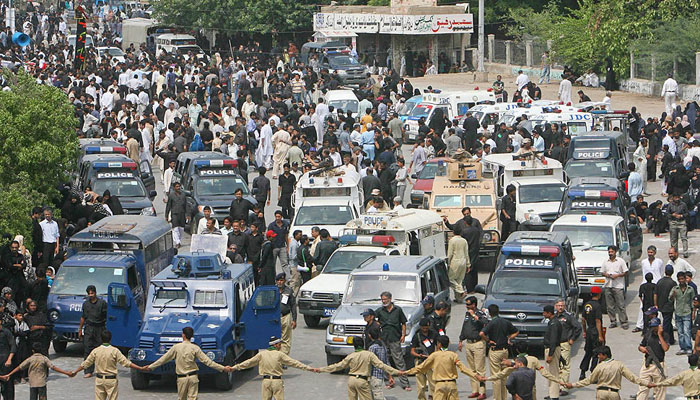 کراچی:یوم علی کا مرکزی جلوس،5ہزار اہلکارڈیوٹی پرتعینات