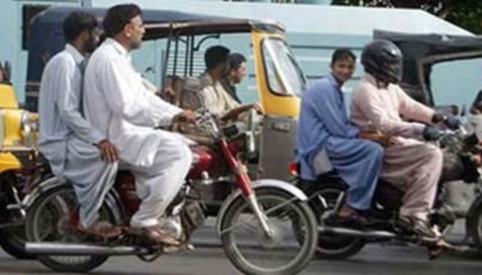 کراچی،حیدرآباداورسکھرمیں 3روز کیلئے ڈبل سواری پر پابندی